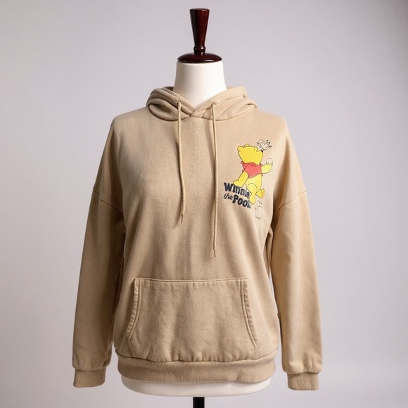 Disney Tops - Disney Tan Winnie the Pooh Women's Hoodie  Size L